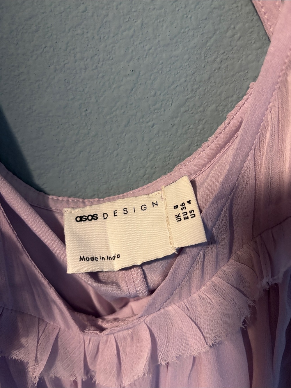 ASOS Lilac Spaghetti-Strap High-Low Dress - Picture 6 of 6